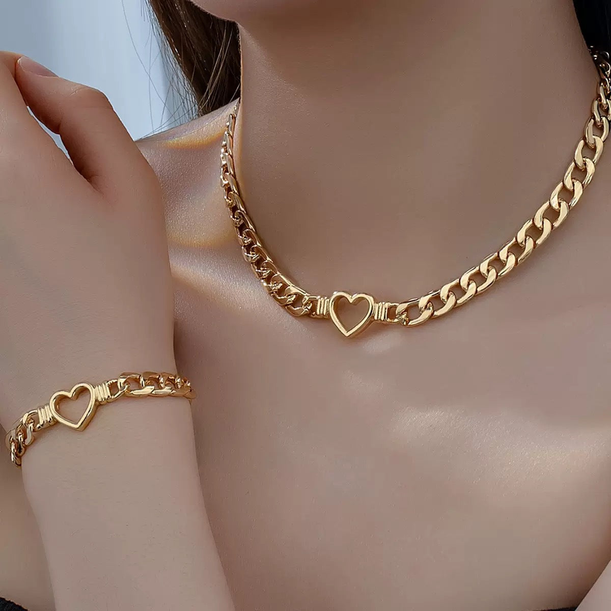 European And American Ornament Minority Fashion Trendy Cross Necklace Bracelet