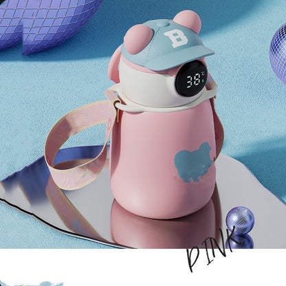 Caps and Bears Pop-up Lid Insulation Cup