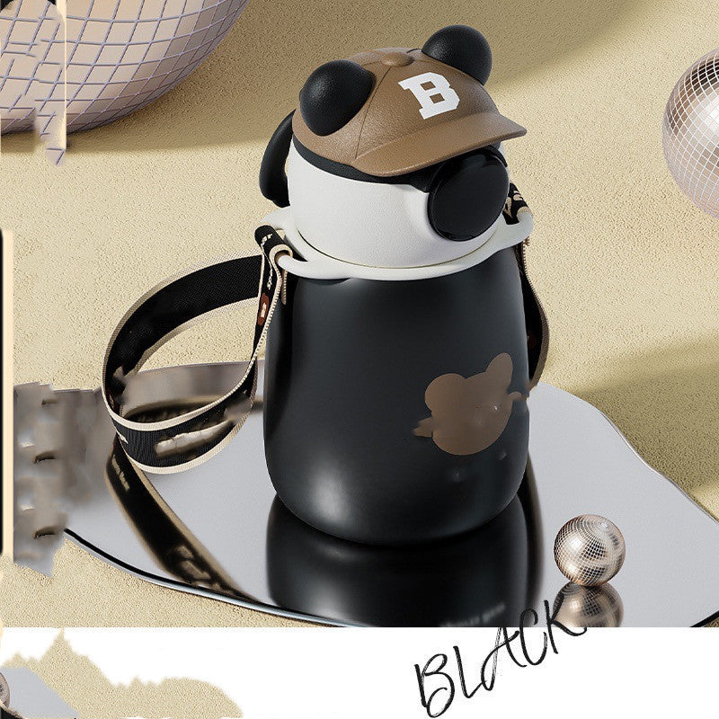 Caps and Bears Pop-up Lid Insulation Cup