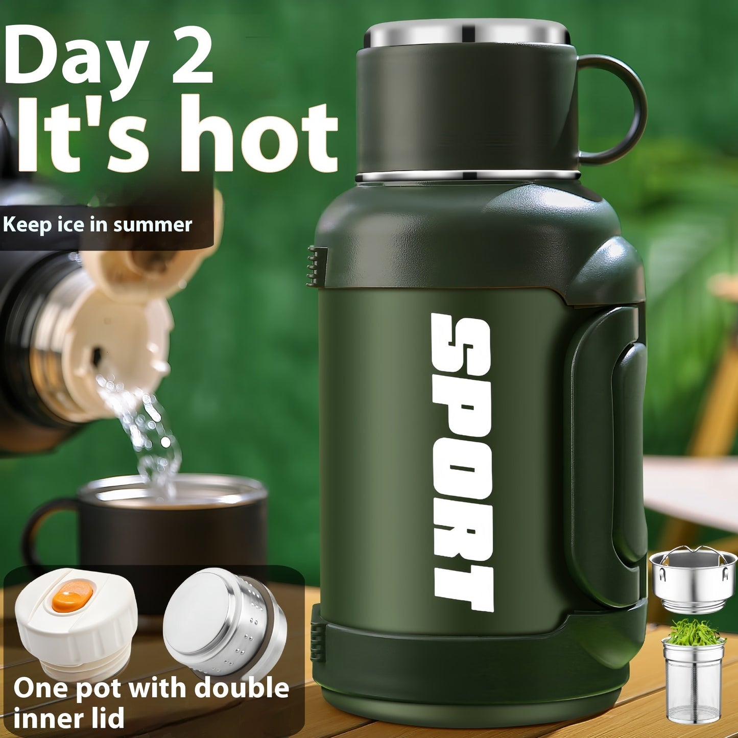 Premium Stainless Steel Large Capacity Vacuum Cup