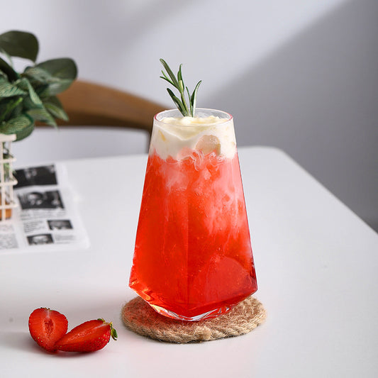 Bubble Water & Juice Glass with Ice Coffee Option