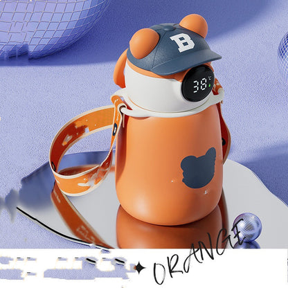 Caps and Bears Pop-up Lid Insulation Cup