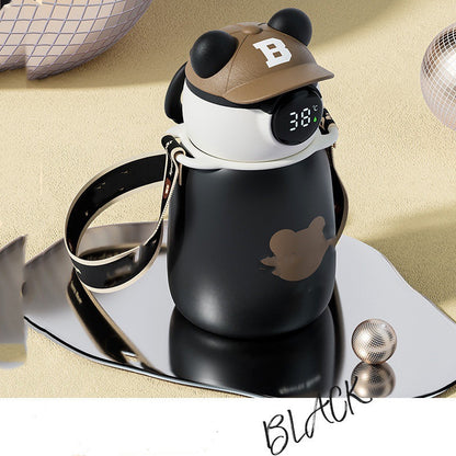 Caps and Bears Pop-up Lid Insulation Cup