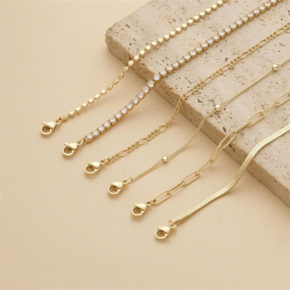 Fashion Multi-layer Metal Blade Chain Suit